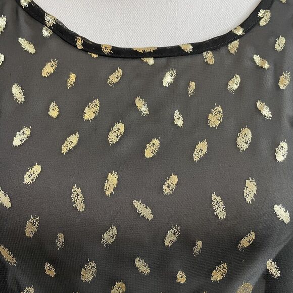 Love Fire Women's XS Black Cold Shoulder Blouse - Picture 4 of 5